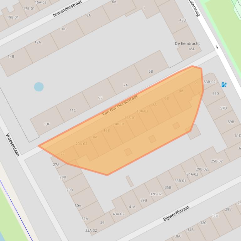 Kaart van postcodegebied 3039VK.