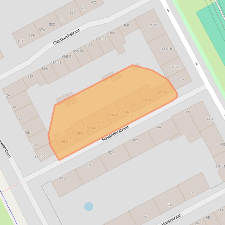 Kaart van postcodegebied 3039VL.