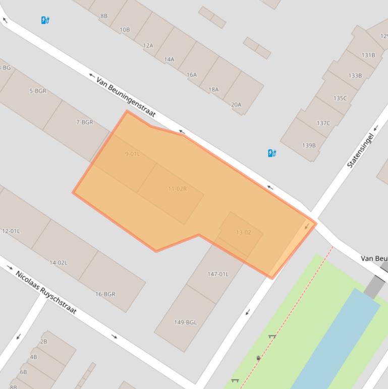 Kaart van postcodegebied 3039WC.