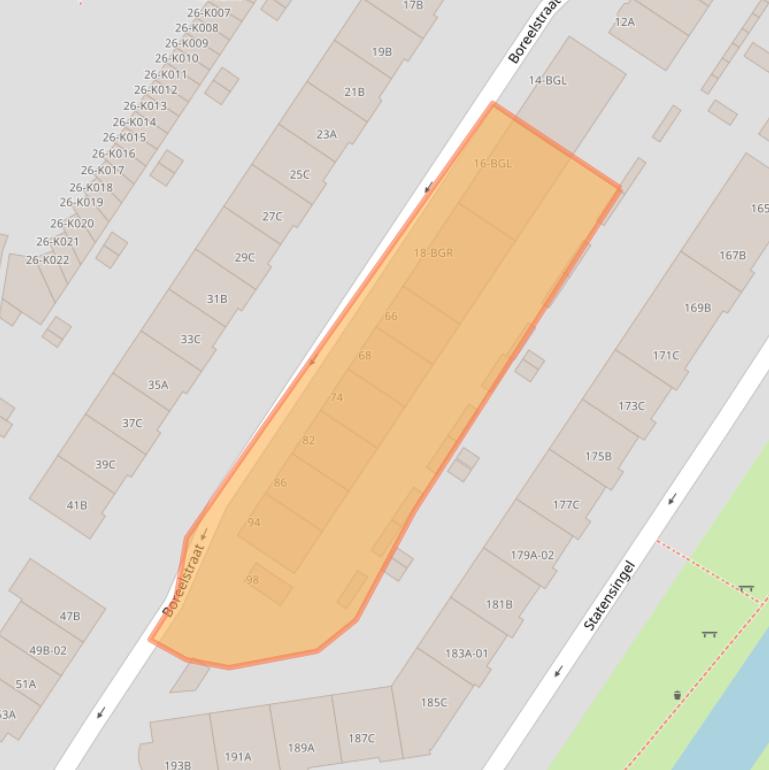 Kaart van postcodegebied 3039WL.