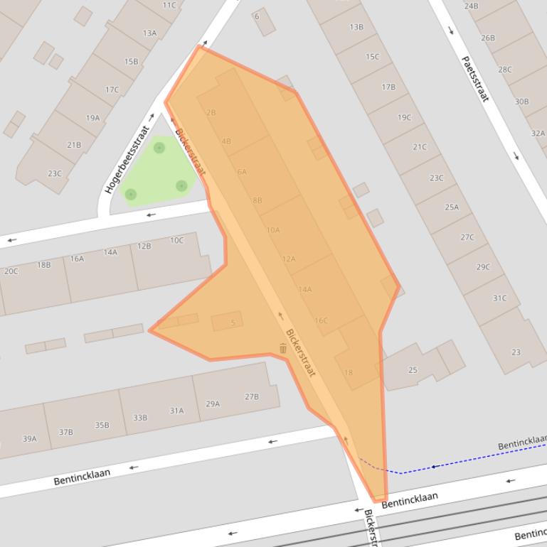 Kaart van postcodegebied 3039XA.