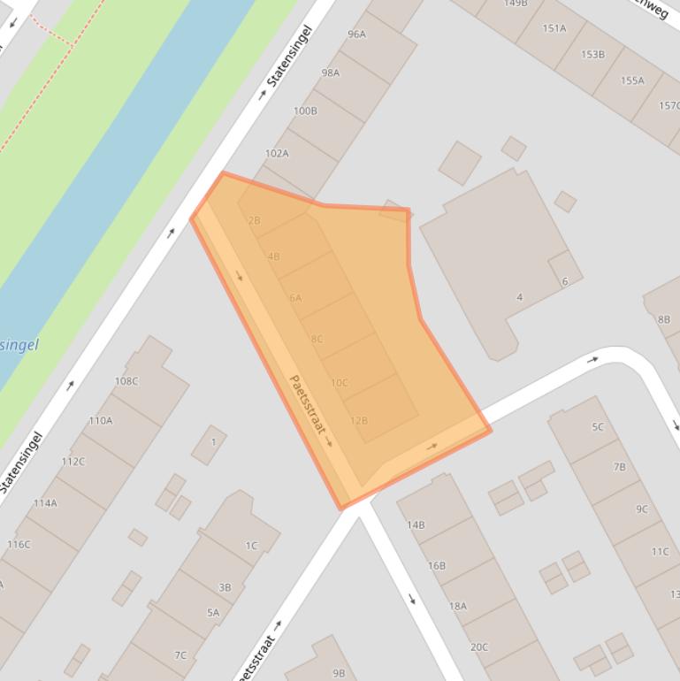 Kaart van postcodegebied 3039XP.