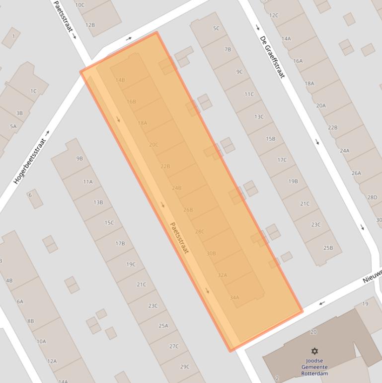 Kaart van postcodegebied 3039XR.