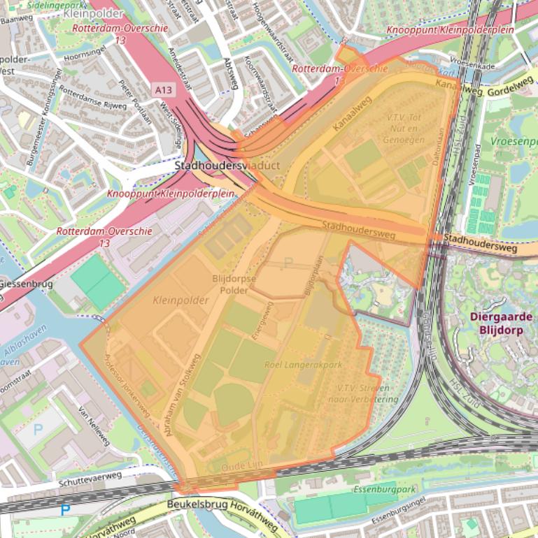 Kaart van postcodegebied 3041.