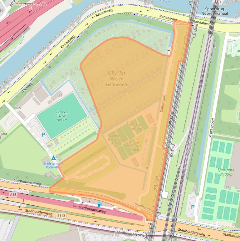 Kaart van postcodegebied 3041JB.