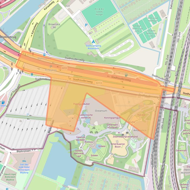 Kaart van postcodegebied 3041JJ.