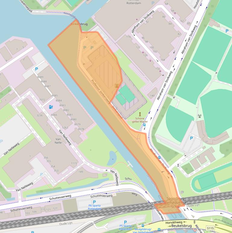 Kaart van postcodegebied 3041JL.