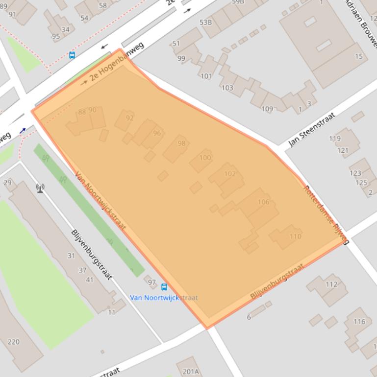 Kaart van postcodegebied 3042AR.