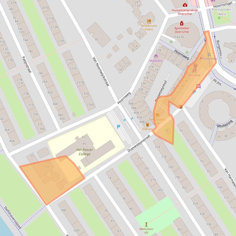 Kaart van postcodegebied 3042BA.