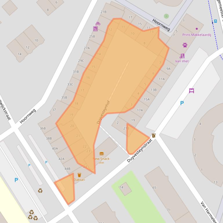 Kaart van postcodegebied 3042BB.