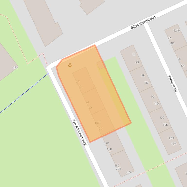 Kaart van postcodegebied 3042BD.