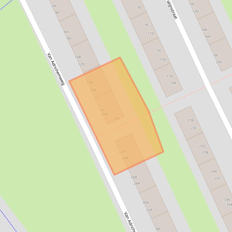 Kaart van postcodegebied 3042BE.