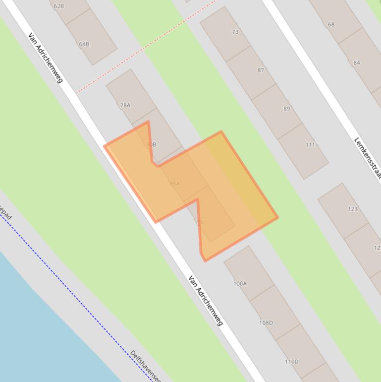 Kaart van postcodegebied 3042BL.