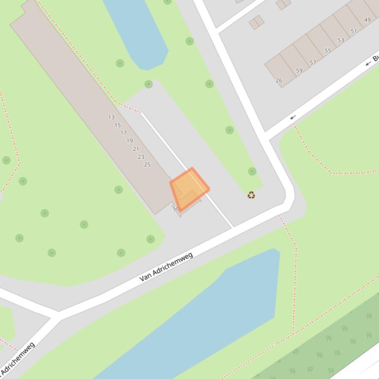 Kaart van postcodegebied 3042BZ.