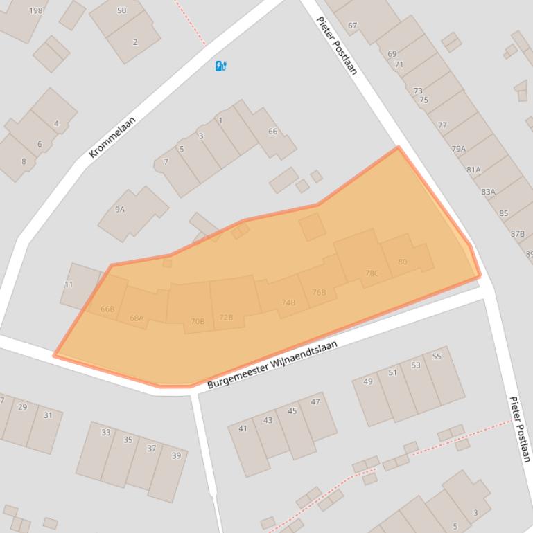 Kaart van postcodegebied 3042CD.