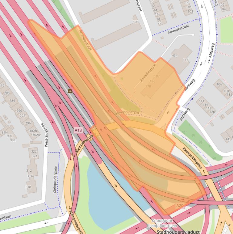 Kaart van postcodegebied 3042DA.