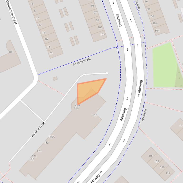 Kaart van postcodegebied 3042DB.