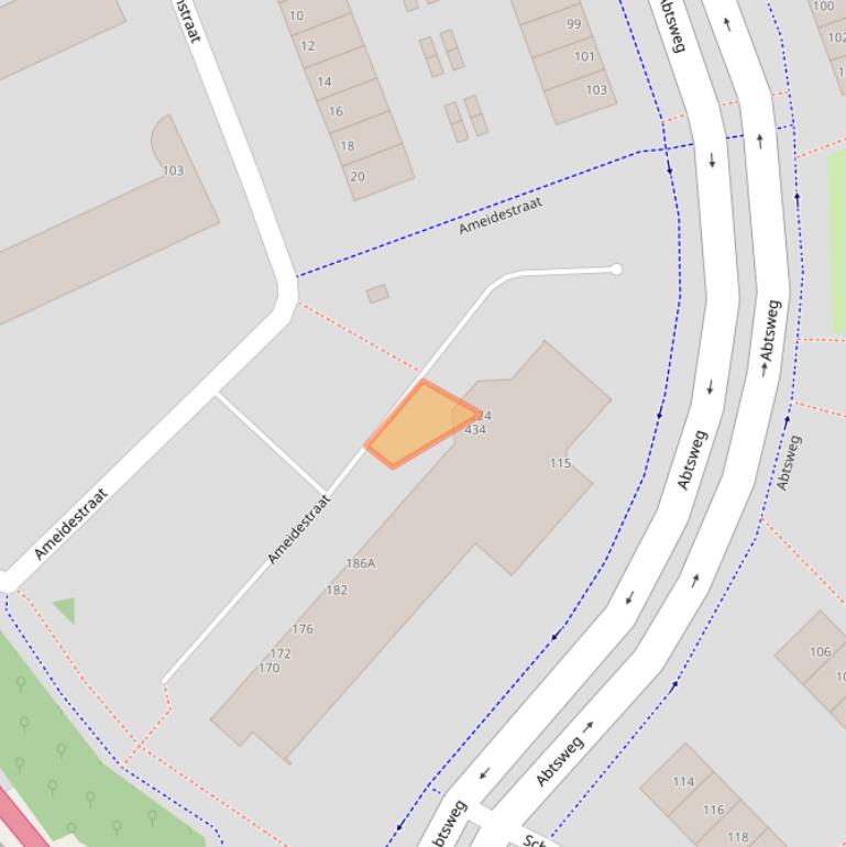 Kaart van postcodegebied 3042DC.