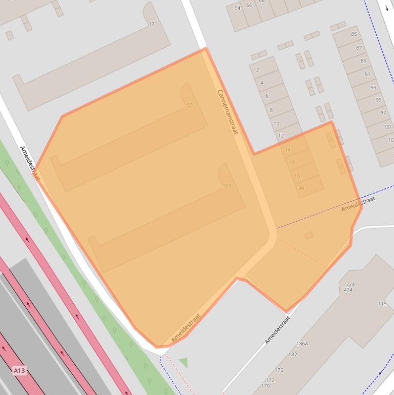 Kaart van postcodegebied 3042EX.