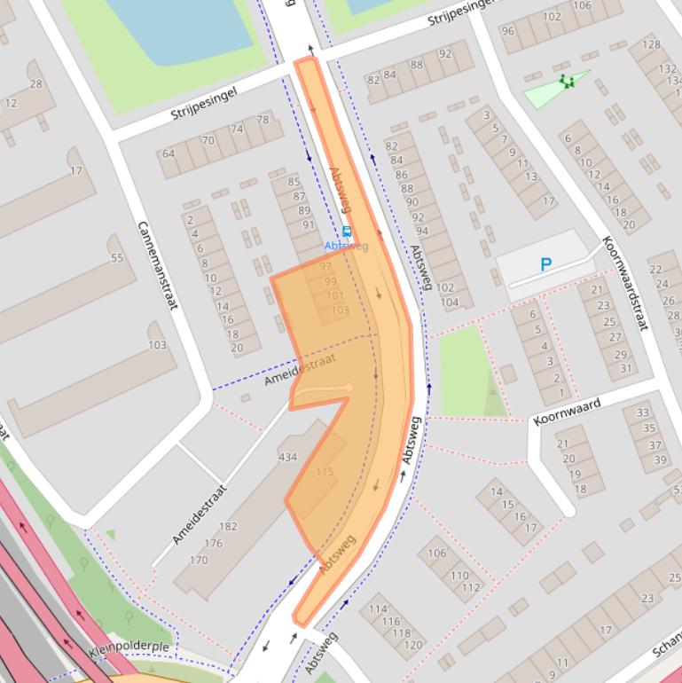 Kaart van postcodegebied 3042GC.