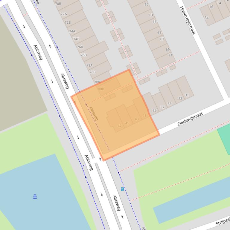 Kaart van postcodegebied 3042GG.