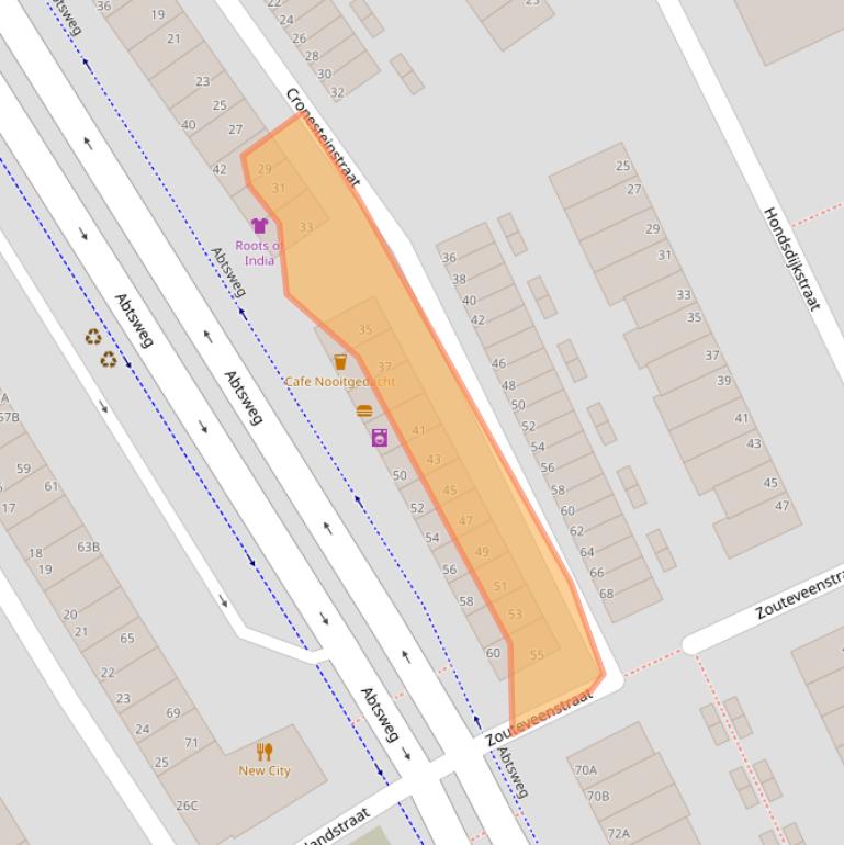 Kaart van postcodegebied 3042GM.