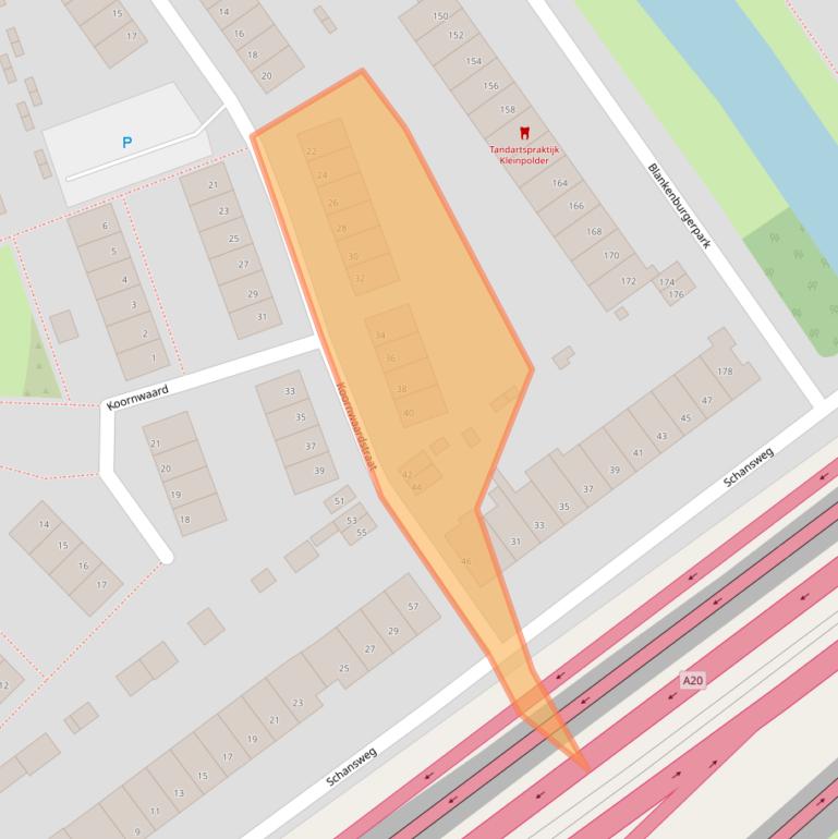 Kaart van postcodegebied 3042GZ.