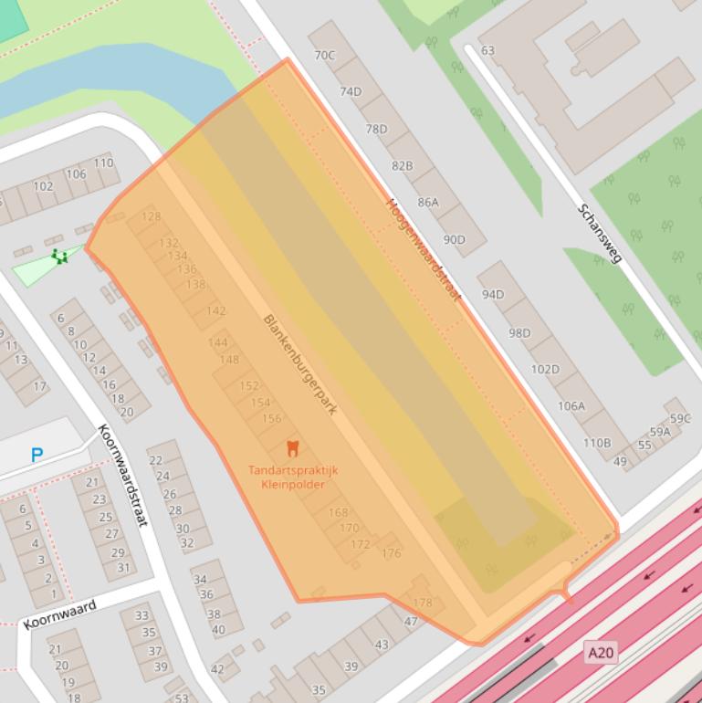 Kaart van postcodegebied 3042HA.