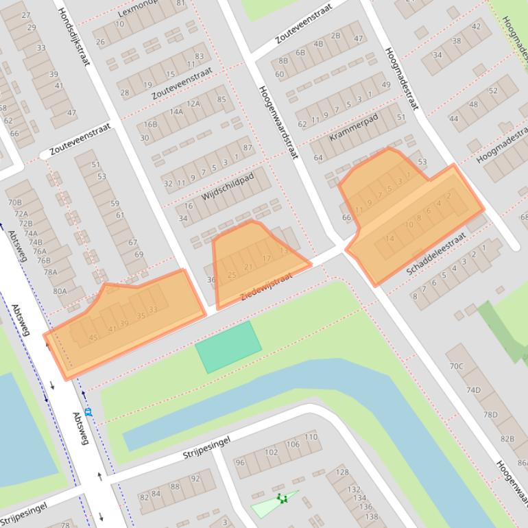 Kaart van postcodegebied 3042HV.
