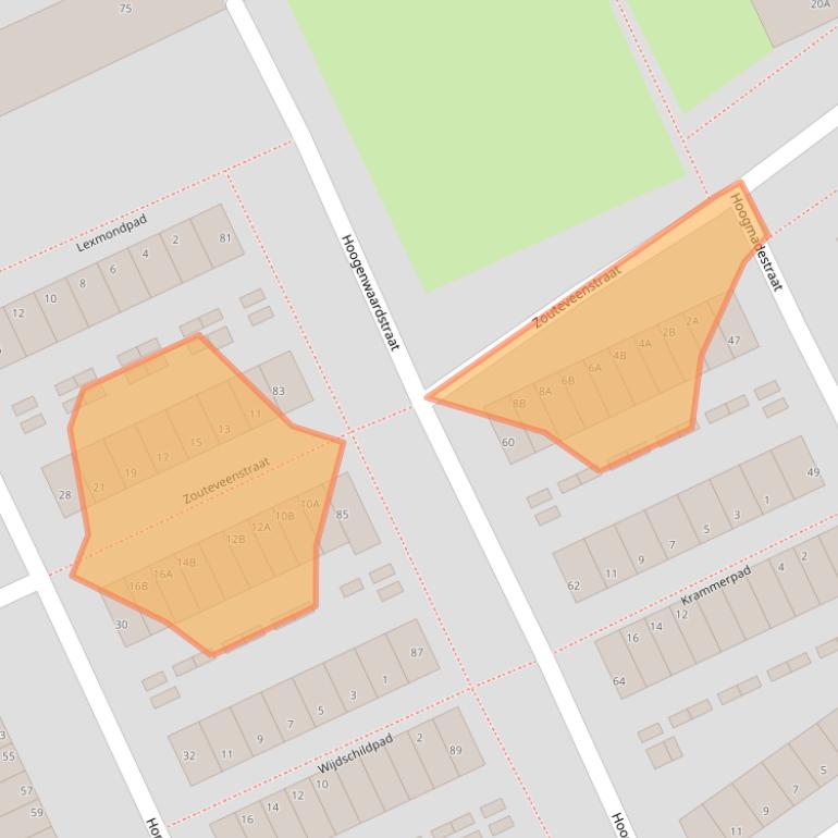 Kaart van postcodegebied 3042HW.