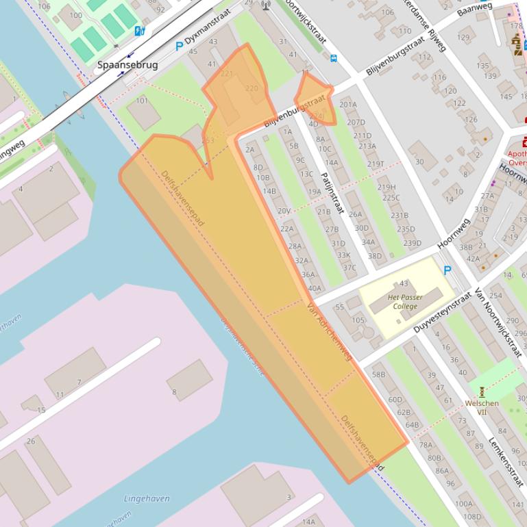 Kaart van postcodegebied 3042KE.