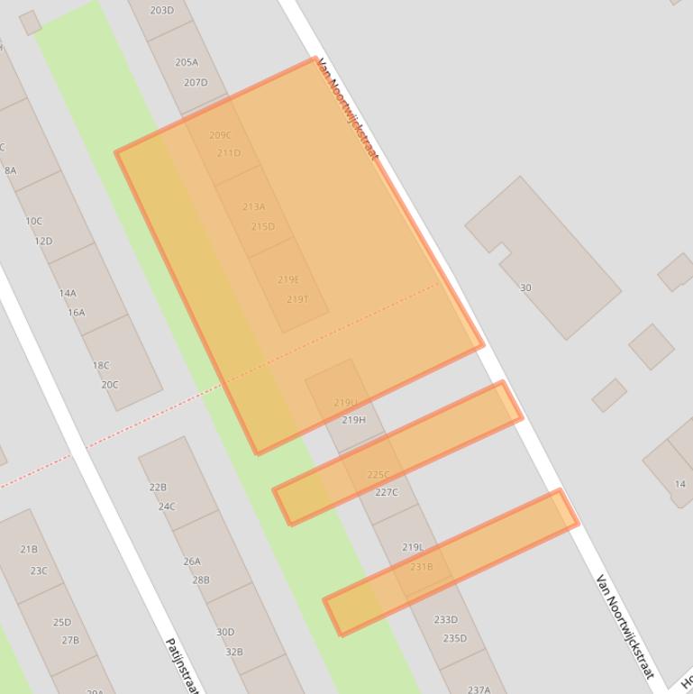 Kaart van postcodegebied 3042LG.