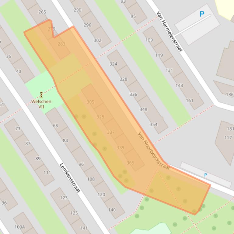 Kaart van postcodegebied 3042LM.