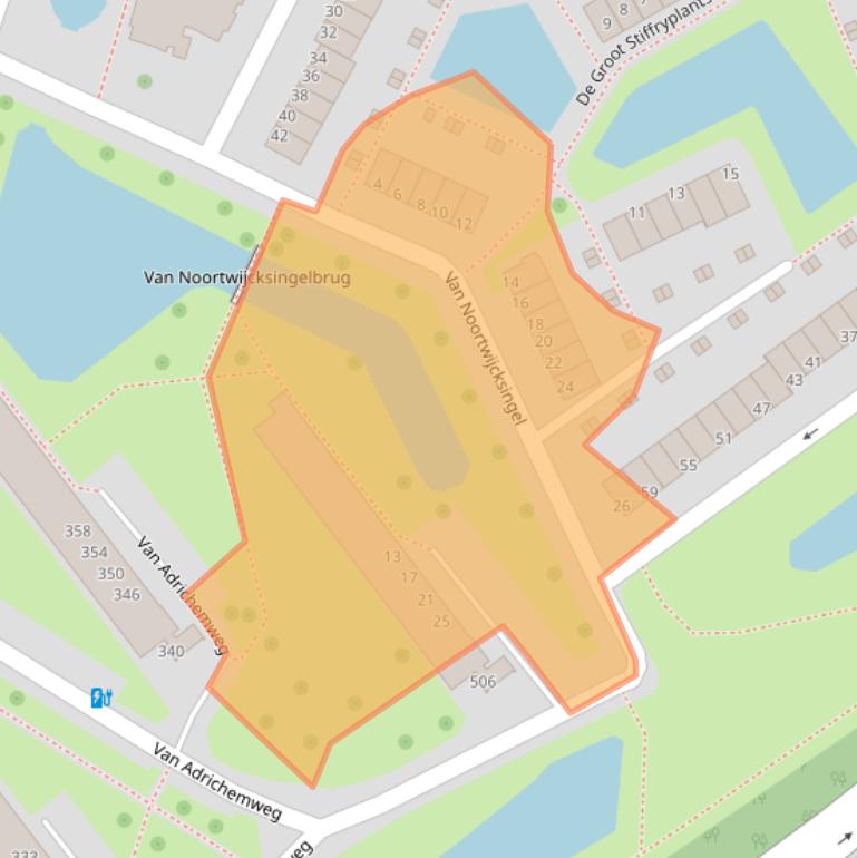 Kaart van postcodegebied 3042MA.