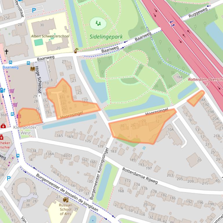 Kaart van postcodegebied 3042NL.