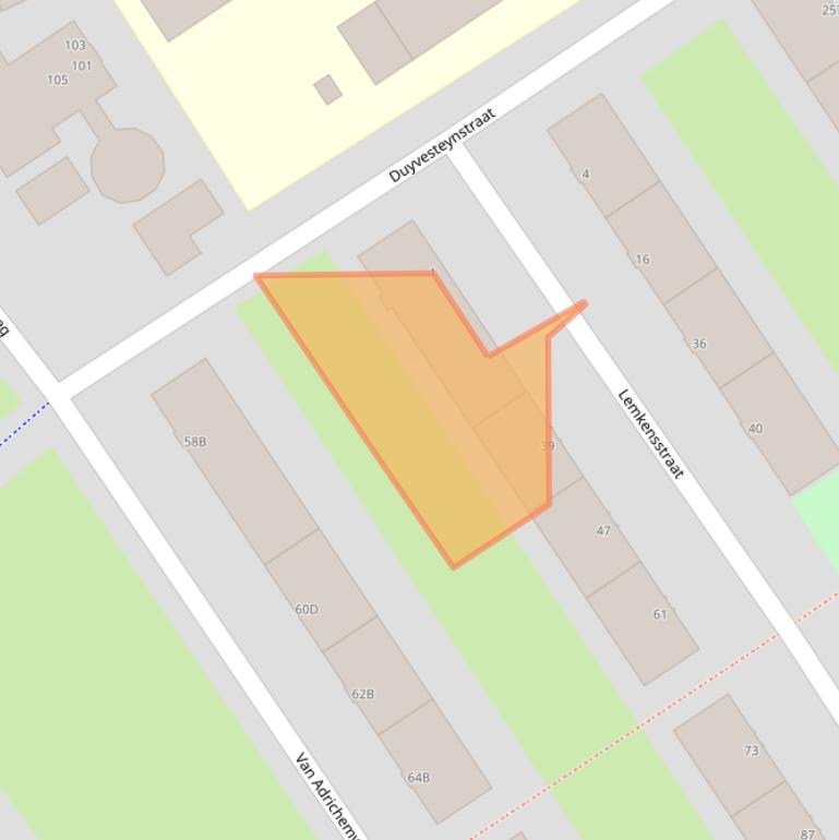 Kaart van postcodegebied 3042PC.