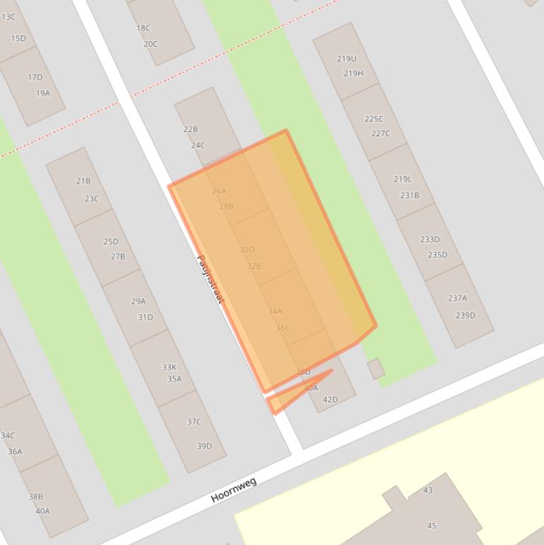 Kaart van postcodegebied 3042PT.