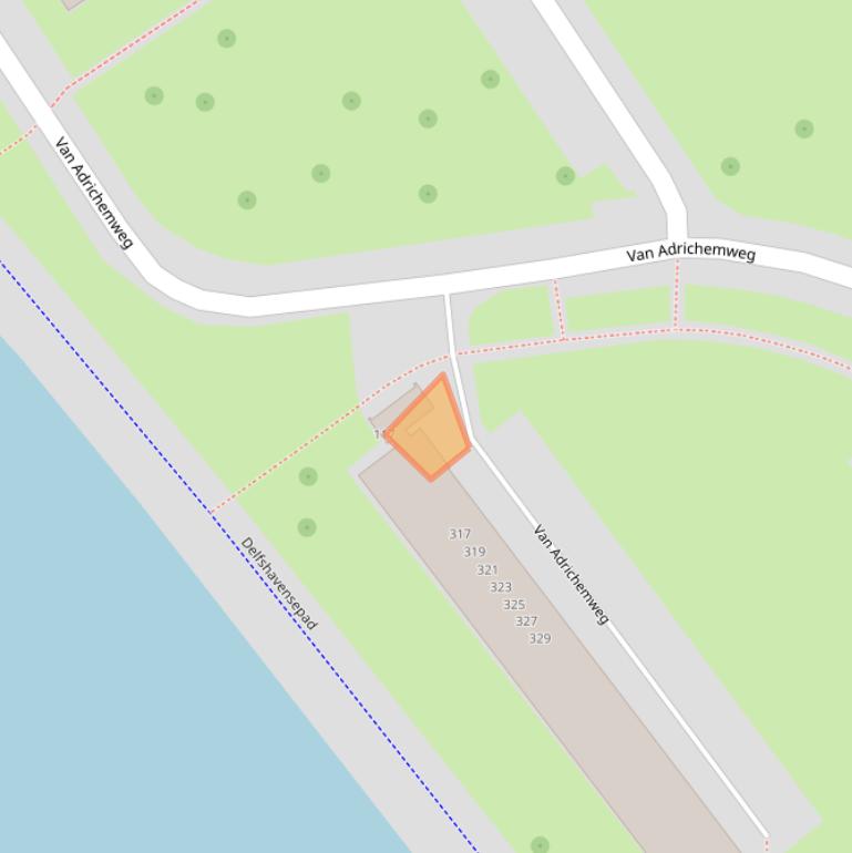 Kaart van postcodegebied 3042RK.