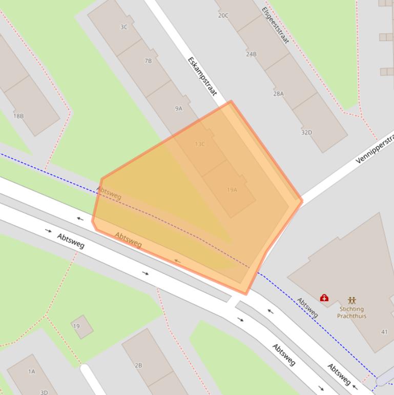 Kaart van postcodegebied 3042SK.