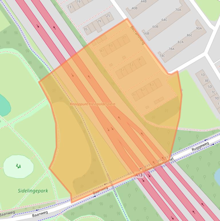 Kaart van postcodegebied 3042SP.