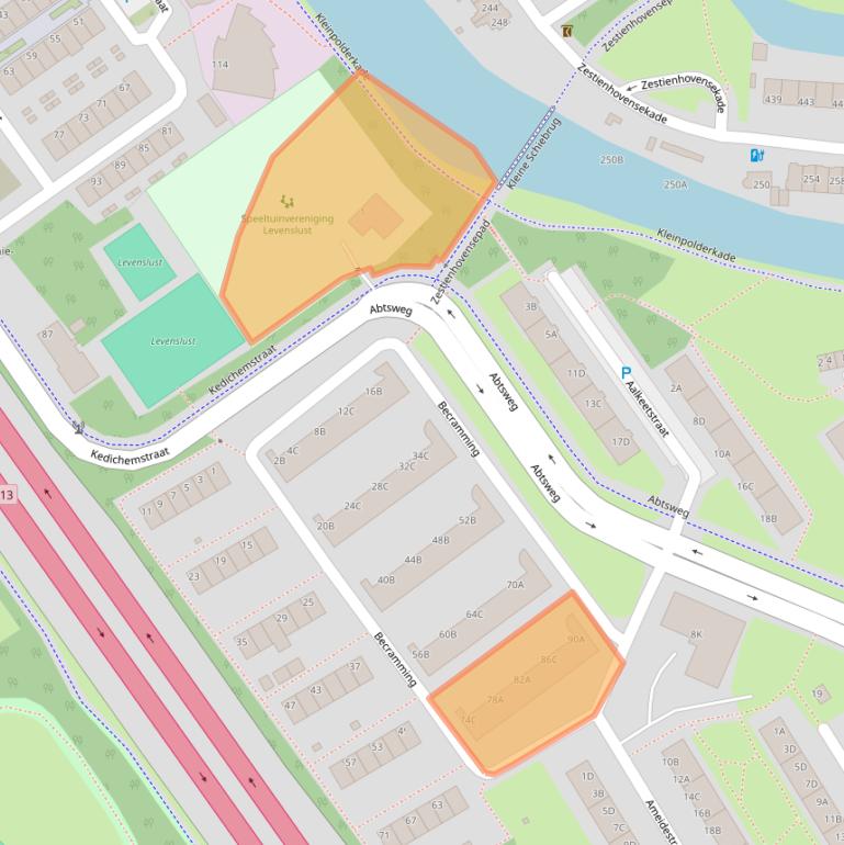 Kaart van postcodegebied 3042SX.