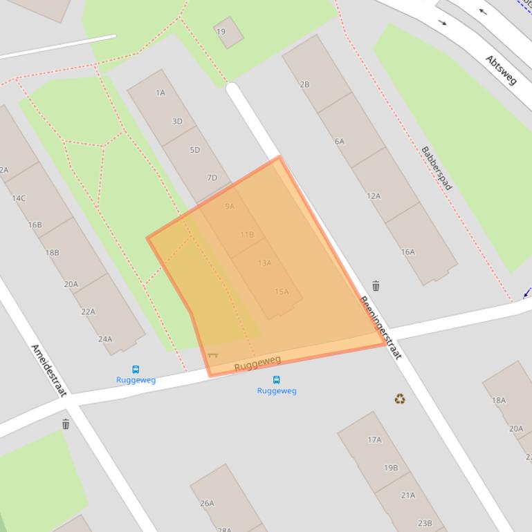 Kaart van postcodegebied 3042TB.