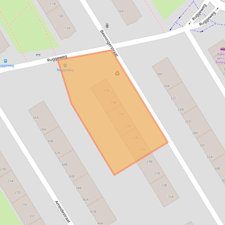 Kaart van postcodegebied 3042TC.