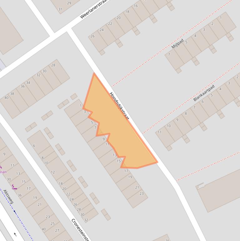 Kaart van postcodegebied 3042VE.