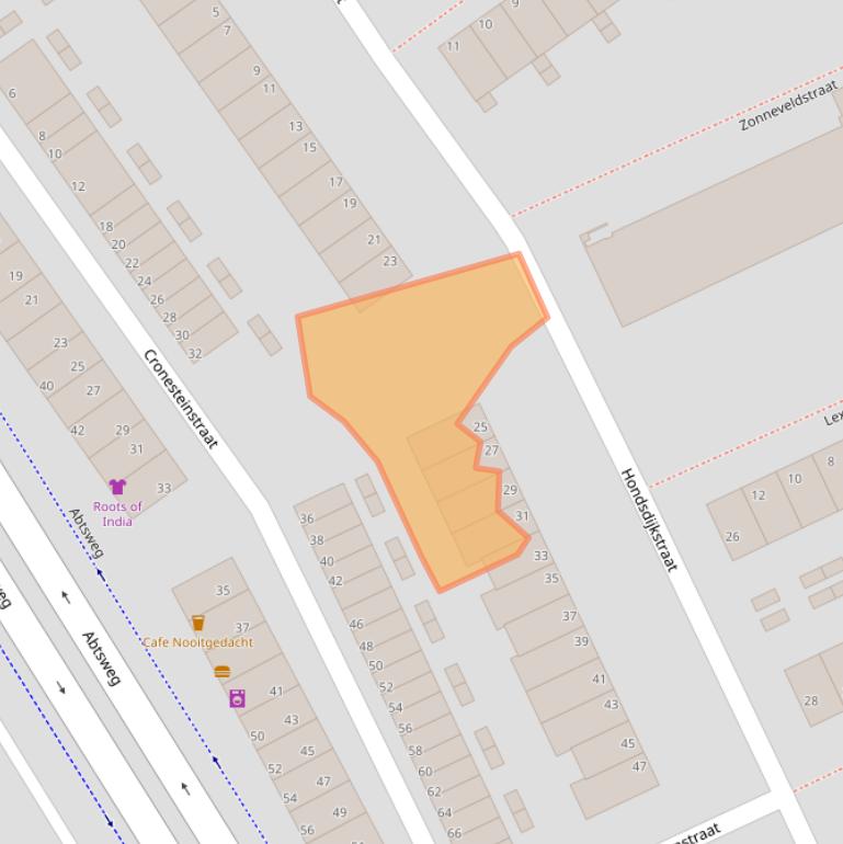 Kaart van postcodegebied 3042VG.