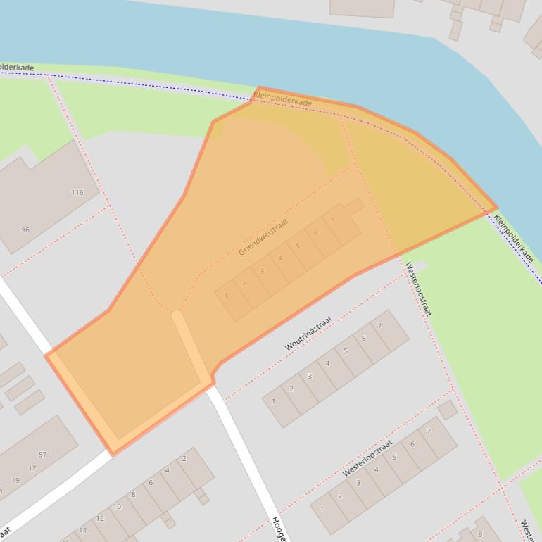 Kaart van postcodegebied 3042XA.