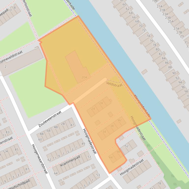 Kaart van postcodegebied 3042XG.