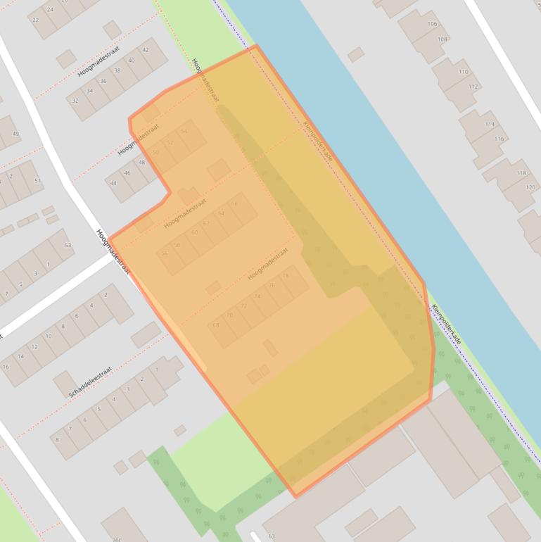 Kaart van postcodegebied 3042XH.