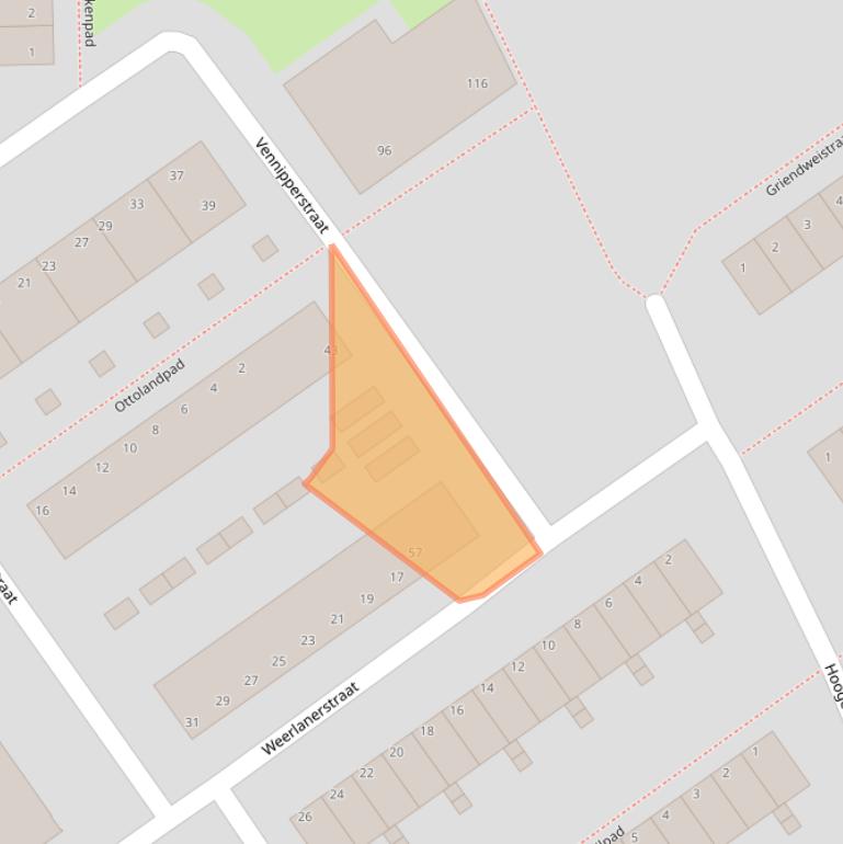 Kaart van postcodegebied 3042XL.