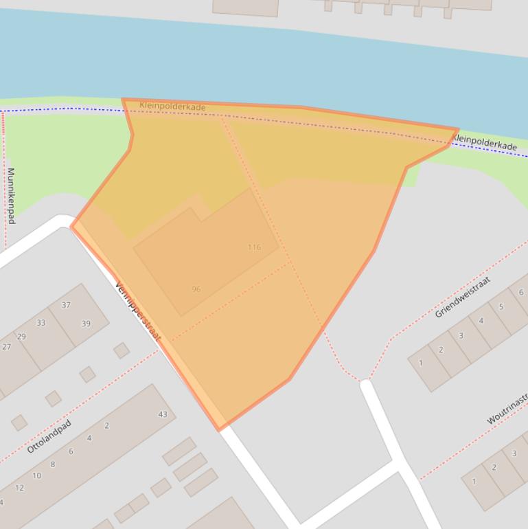 Kaart van postcodegebied 3042XN.